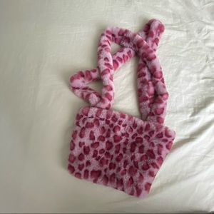 Pink fluffy bag